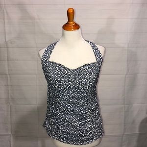 Lands End Halter Tankini Top